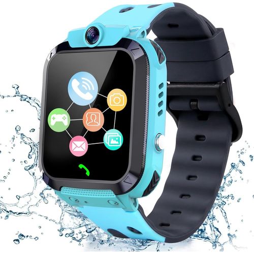 JGD-Montre Connectée Enfant GPS Téléphone, Montre GPS Enfant Garçons Filles avec Appel Bidirectionnel Voice Chat Familial SOS IP68 Caméra Jeux Mode Classe Réveil, Montre Intelligente Enfants Cadeau