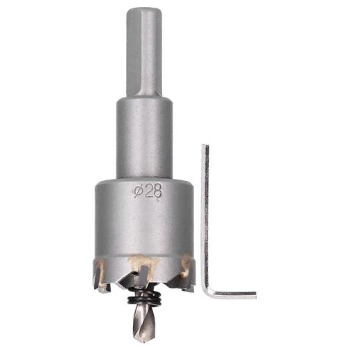 Comment Scie Foret Ouvre-Mèche Carbure TCT Cutter Perçage Outil de coupe pour le bois métallique28mm