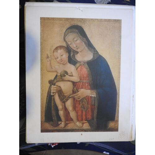 Estampe La Vierge Et L Enfant / Antoniazzo Romano / Firenze Zmc