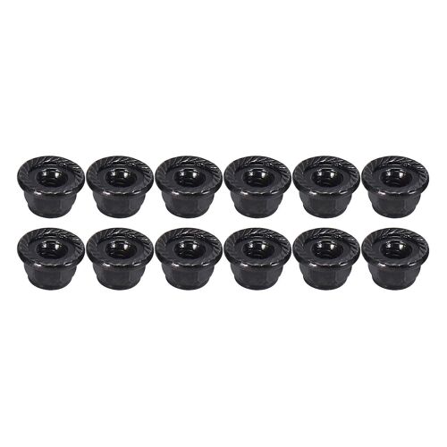 12pcs Métal 4mm M4 Wheel Lock Nuts pour 1/10 Rc Crawler Car, noir