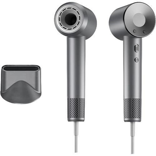 Sèche-cheveux ionique professionnel 1600W, 4 réglages de chaleur 3 vitesses, 110 000 tr/min Sèche-cheveux à séchage rapide haute vitesse, Buse magnétique, Protection contre la surchauffe