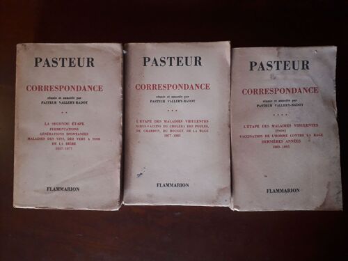 Correspondance De Pasteur (3 Volumes)