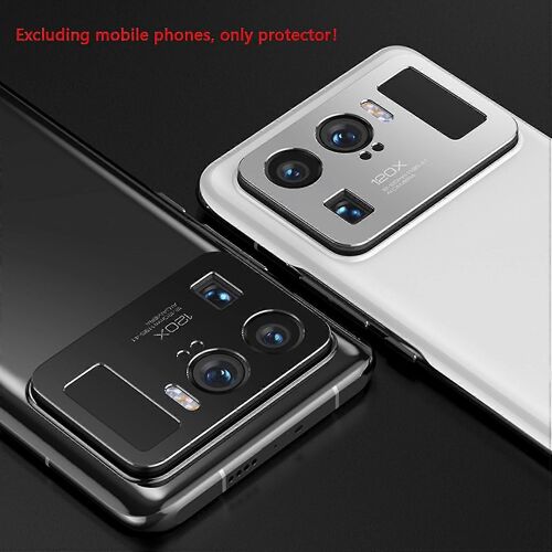 Objectif De Caméra Compatible Avec Xiaomi Mi 11 Ultra Case Protection Film Argent