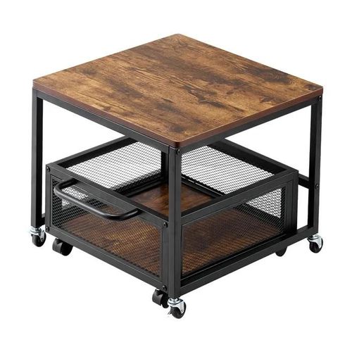 Support de Mini-réfrigérateur avec Rangement-Duoku-Capacité 198 lb-Chariot Mobile et Roulettes Pivotantes-pour Bar à Café