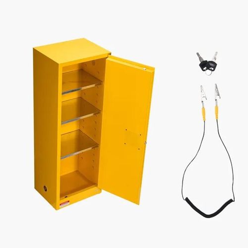 Armoire de Sécurité pour Produits Inflammables de 87 L-Duoku-59 x 46 x 165,1 cm-Armoire Résistante au Feu -avec Étagère Ajustable