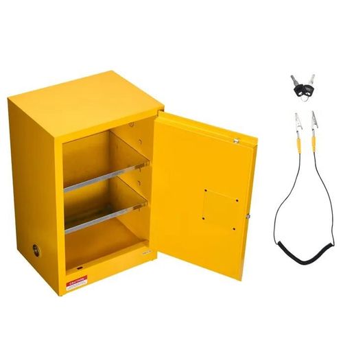 Armoire de Sécurité pour Produits Inflammables-Duoku-49,2 L 59 x 46 x 90 cm-Armoire Résistante au Feu pour Liquides Inflammables