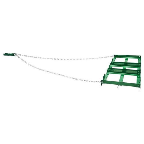 Herse Traînante Robuste-Duoku-4 Pied-Stractable avec Barres Réglables et Chaîne 72 po-Outil de Nivellement de Pelouse