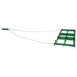 Herse Traînante Robuste-Duoku-4 Pied-Stractable avec Barres Réglables et Chaîne 72 po-Outil de Nivellement de Pelouse