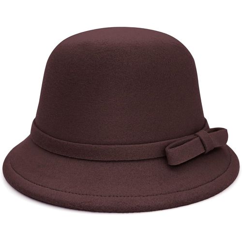 Chapeau Cloche En Feutre Pour Femme Avec N?ud Papillon Fedora - Chapeau Melon Vintage Des Années 1920