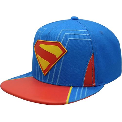 Dc Comics Superman Baseball Cap, Adult Snapback Hat With Flat Brim Casquette Mixte