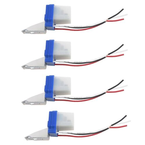 4x Ac Dc 12v 10a Interrupteur automatique Capteur de lumière Interrupteur crépusculaire