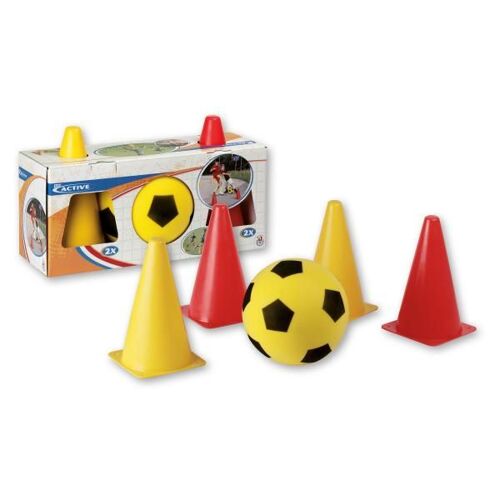Set De Foot Ballon Mousse Et 4 Cones