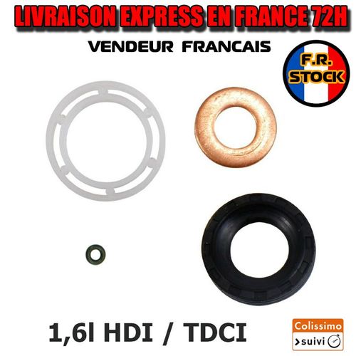 1pcs Joint D'injecteur 1,6 Hdi Peugeot Citroën Mini 1982a0 1609848080 1609848280