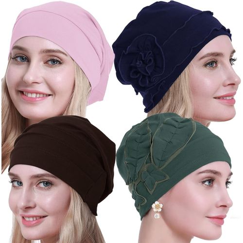 Coton Chimio Chapeaux Doux Casquettes Cancer Chapeaux Pour Femmes Perte De Cheveux Emballage Scellé