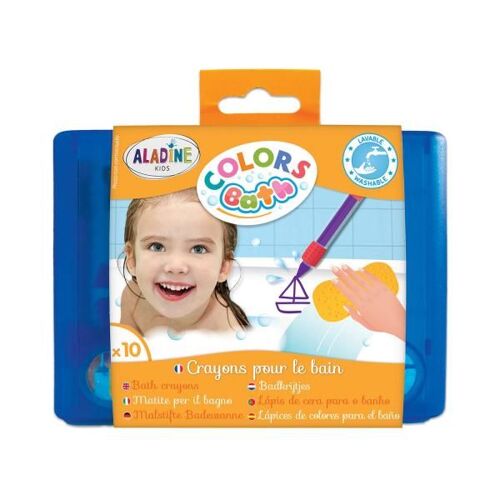 Boite 10 Crayons Pour Le Bain