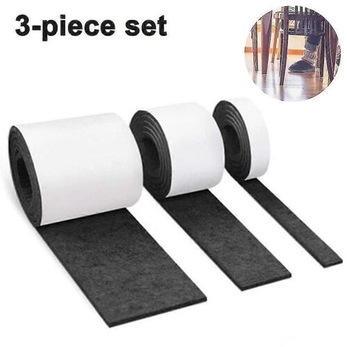 3 Rouleaux De Feutre Auto-Adhésif Pour Meubles (100cm * 10cm + 100cm * 5cm + 100cm * 2cm) C