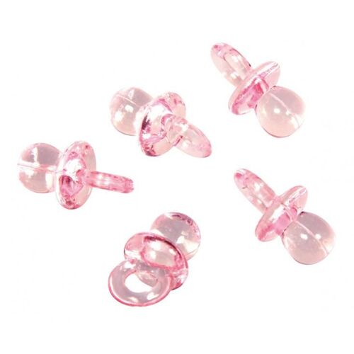 10 Tetines Rose 2cm