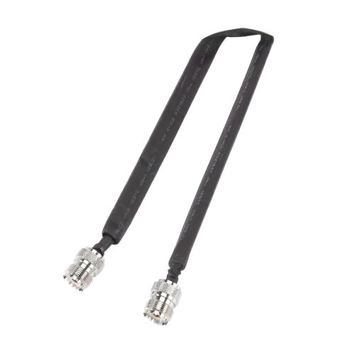 Porte / fenêtre Passer à travers Câble Coaxial Rf Plat So239 Uhf Femelle Vers UHF Femelle 50 Ohm Rf Coax Pigtai