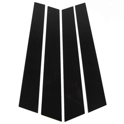 4pcs Fenêtre Pilier Post Garniture Anti Rayures Brillant Noir B Pilier Couverture Autocollant Pour Panamera 970 2009 À 2016