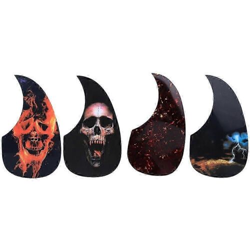 Guitare Acoustique Pickguard Pvc Protection Pick Guard Accessoires D'instruments De Musique 4pcs