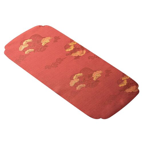 Service à thé Mat décoratif lavable exquis broderie Cérémonie du thé Mat pour table rouge