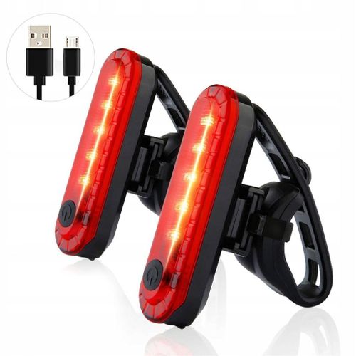 2x Lampe A Led Arriere Pour Éclairage De Vélo