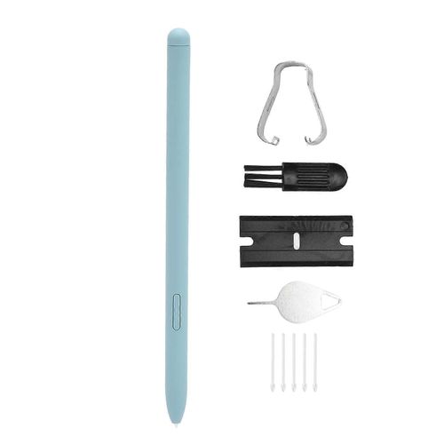 Pour Tab S6 Lite Stylus Stylet Stylo intelligent en plastique durable de taille précise très sensible avec 5 pointes pour SM P610 SM P615 Tablette Bleu