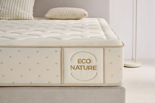 Moonia | Ressorts Ensanchés | Matelas Eco Nature Spring 30 cm | 135X200 cm | Fermeté élevée