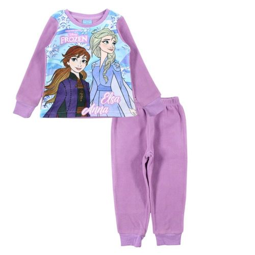 Pyjama Polaire Enfant Disney La Reine Des Neiges Violet 2-8 Ans (Taille 8 Ans,Couleur Violet)