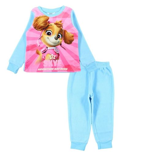 Pyjama Polaire Enfant Fille Pat Patrouille Stella Bleu Ciel (Taille 3 Ans,Couleur Bleu)