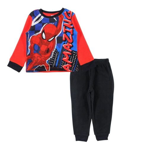 Pyjama Polaire Enfant Spiderman - Marvel - Rouge (Taille 6 Ans,Couleur Rouge)