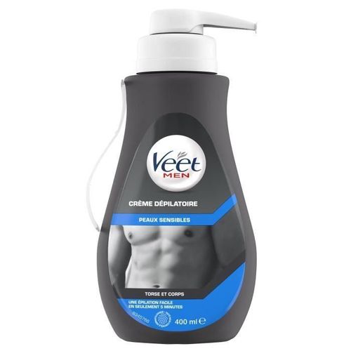Veet Men? Creme Depilatoire - Peaux Sensibles ? Homme - 400ml 