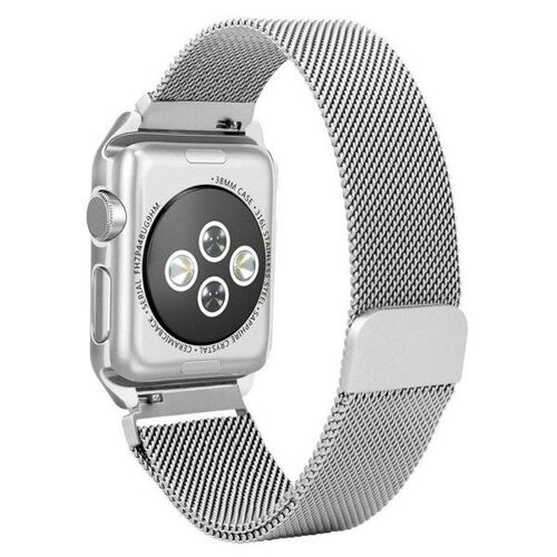 Bracelet À Fermoir Magnétique En Boucle Milanaise Para Apple Watch Series 11 - 46mm - Cinza