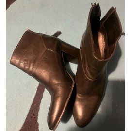 Boots Minelli Taille 37 Femme Cuir Noir