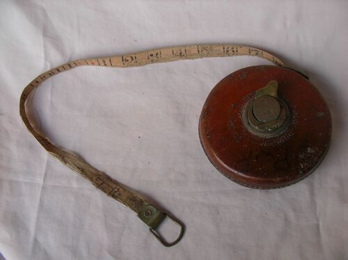 Ww2 Angleterre Mètre Enrouleur Anglais " Constantia Sheffied 50 Ft " Personnalisé