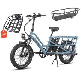 Vélo Cargo Électrique - Fafrees - Ff20 Cuv - 250 W - 48 V - 24 Ah - Bleu