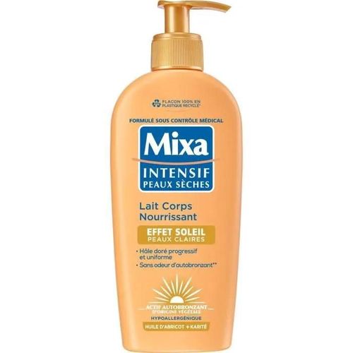 Lait Corps Autobronzant - Mixa - Intensif - Peaux Sèches - Peaux Claires - 250 Ml 
