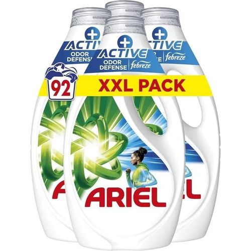 Ariel Lessive Liquide, 92 Lavages, +Protection Active Contre Les Odeurs, Touch of Febreze