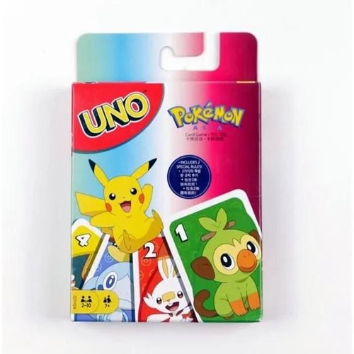 Jeux De Société - Mattel - Uno Pokemon Épée & Bouclier - Licence Pokémon - Age 14 Ans Et Plus