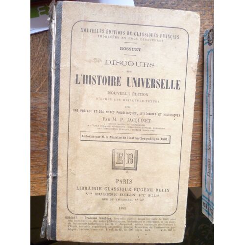 Discours Sur L'histoire Universelle 1885.