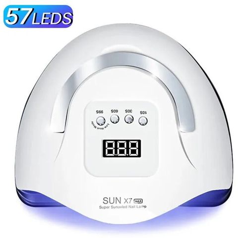 Lampe À Ongles Uv Sun X7 Led 380w, 57 Led, Lampes De Séchage Puissantes Pour Tous Les Vernis Gel