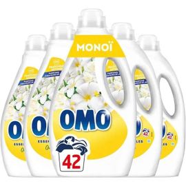 OMO - Lessive liquide Tahiti - 210 lavages - Monoi - Parfum longue durée aux essences naturelles (lot de 5x42)