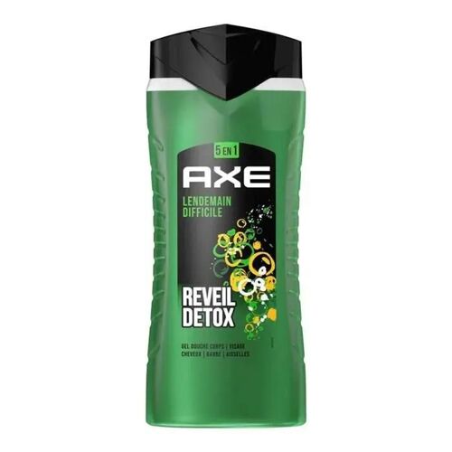 Gel Douche - Axe - 5en1 - 24h Hydratant - 87% Ingrédients Naturels - Parfum Agrumes - 400ml 