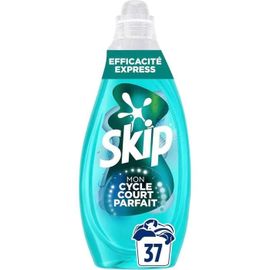 Skip Lessive liquide Mon Cycle Court Parfait Efficacité Express - 37 lavages - lessive conçue pour cycle court