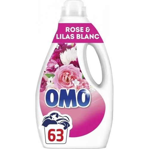 OMO Lessive Liquide Rose & Lilas Blanc x63 2.7L