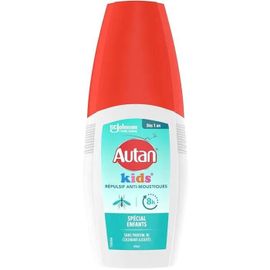 Autan Kids Spray - Anti-Moustiques et Anti-Tiques - Jusqu'à 12H De Protection - Convient aux Enfants dès 1 an - 1 Spray, 100ml