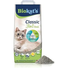 Biokat¿S Classic Fresh 3in1 Parfum Printemps - Litière Chats Agglomérante Avec Grains De 3 Tailles Différentes - 1 Sac (1 À 10 L)