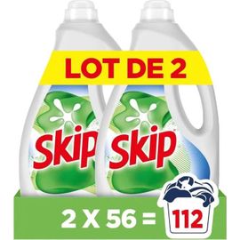 Skip Lessive Liquide Fraîcheur Intense 2x56 Lavages