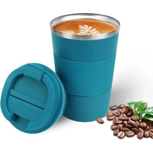 Tasse À Café - Amoune - Isotherme 380ml - Acier Inoxydable - Étanche - Double Isolation