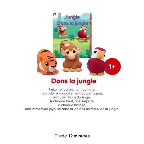 tonies Coffret Mes Premiers, dans La Jungle, Compatible Toniebox 1 & 2, boîte à Histoires Vendue séparément, 1 Ans et +
